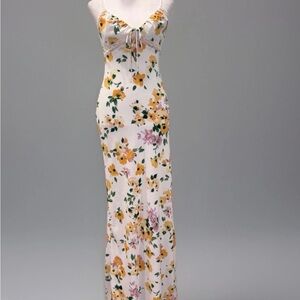 Princess Polly Floral Maxi Dress in Yellow and Pink